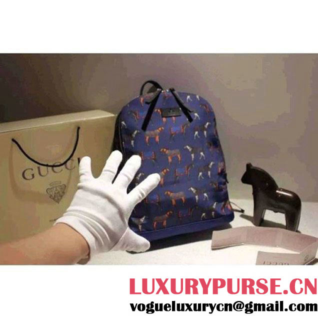 Gucci 353476 Horse Print Backpack (SPM-081405 )