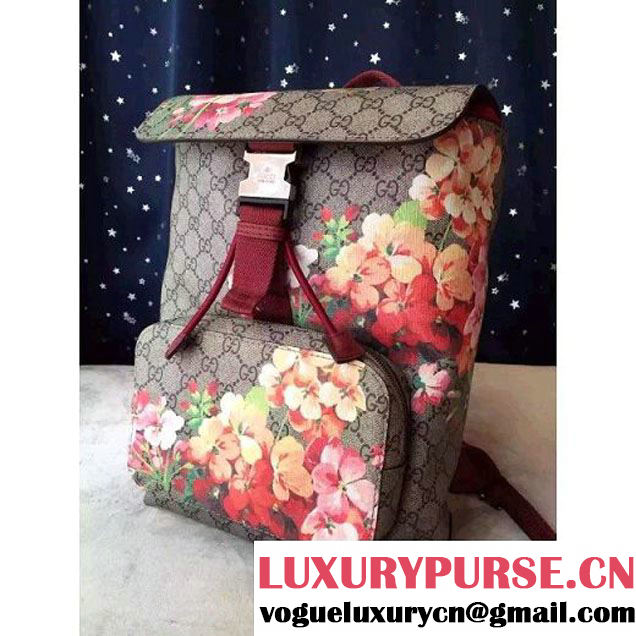 Gucci 405019 Blooms Backpack Burgundy 2015 (1A171-082805 )