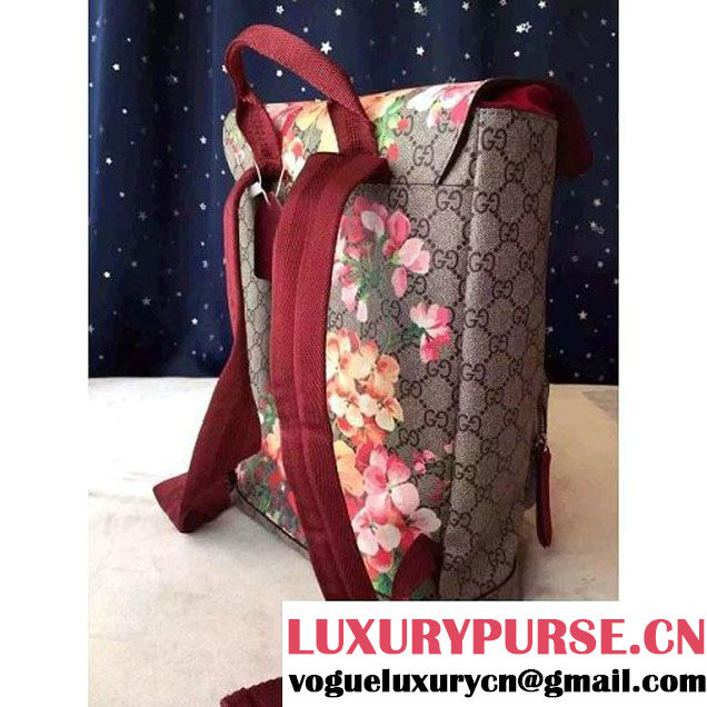 Gucci 405019 Blooms Backpack Burgundy 2015 (1A171-082805 )