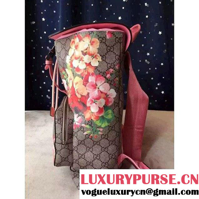 Gucci 405019 Blooms Backpack Pink 2015 (1A171-082806 )