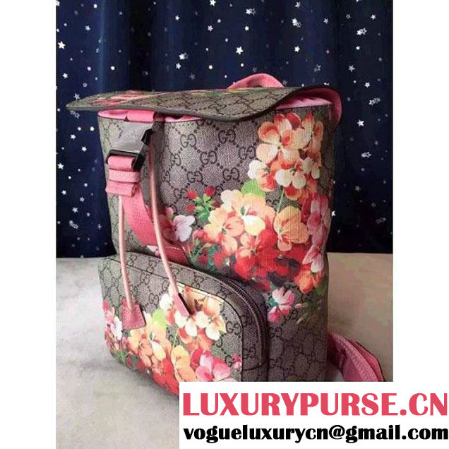 Gucci 405019 Blooms Backpack Pink 2015 (1A171-082806 )