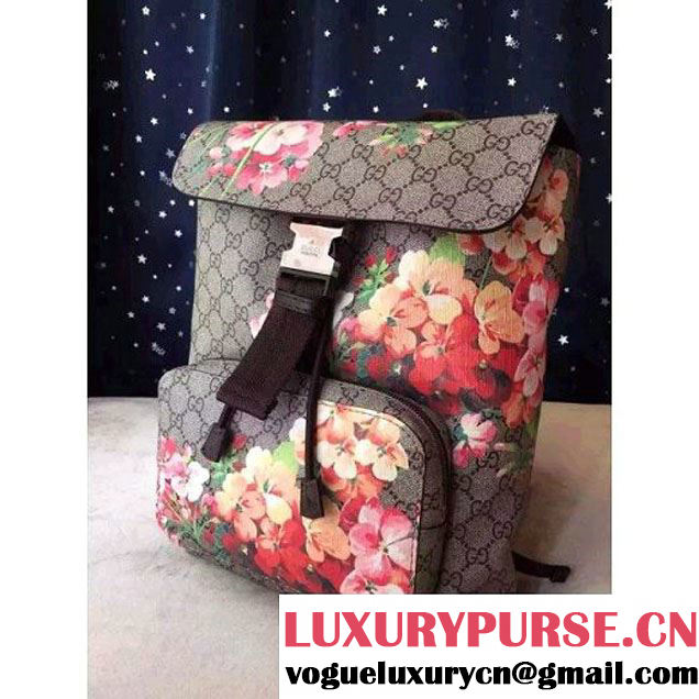 Gucci 405019 Blooms Backpack Brown 2015 (1A171-082807 )