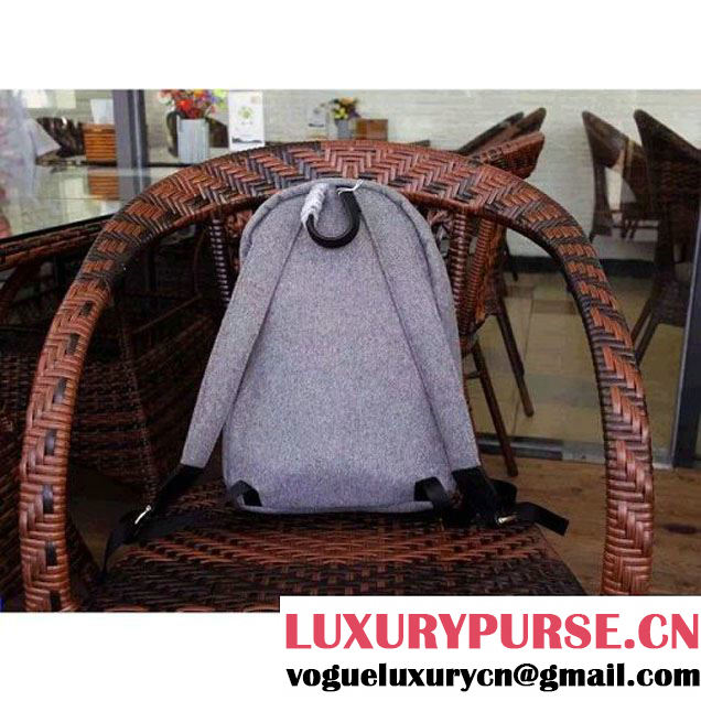 Gucci 400248 Beaded Sky Wool Backpack Grey Fall 2015 (1B067-091824 )