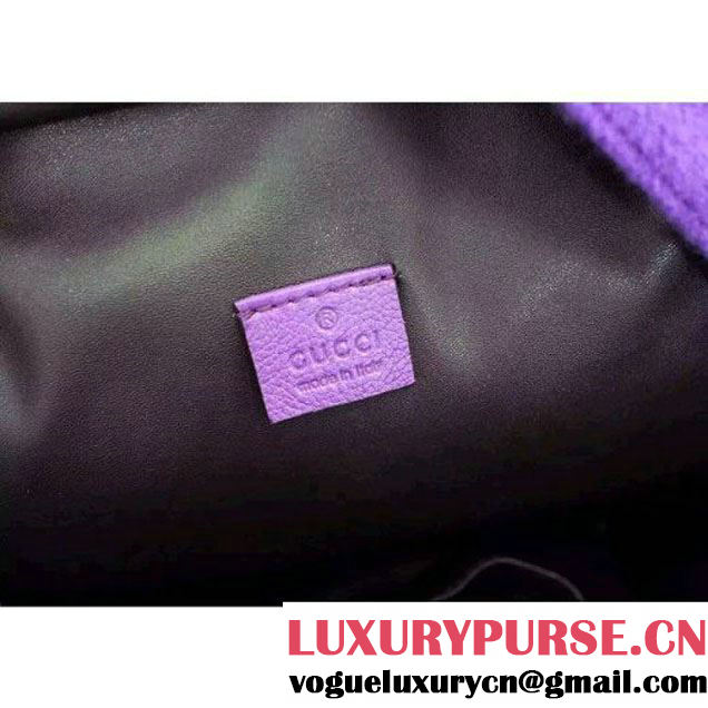 Gucci 400248 Beaded Sky Wool Backpack Purple Fall 2015 (1B067-091825 )