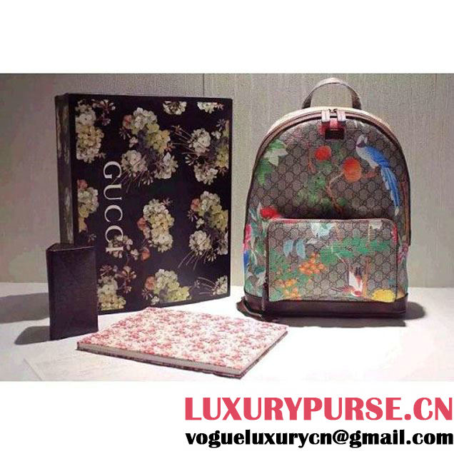 Gucci Tian GG Supreme backpack 428027 Spring Summer 2016 (SPM-6032104 )