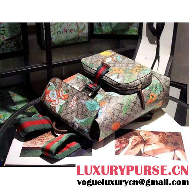 Gucci Tian GG Supreme Backpack 405019 S/S 2016 (SPM-6041103 )