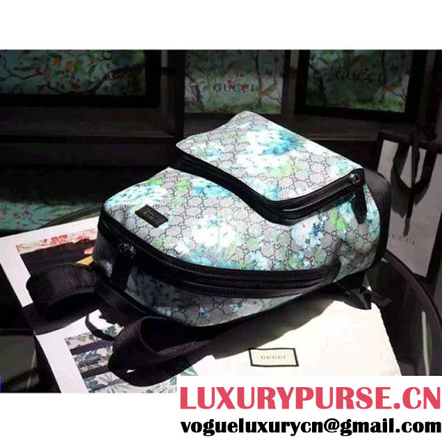 Gucci 406370 GG Green Blooms Backpack 2016 (SPM-6041812 )