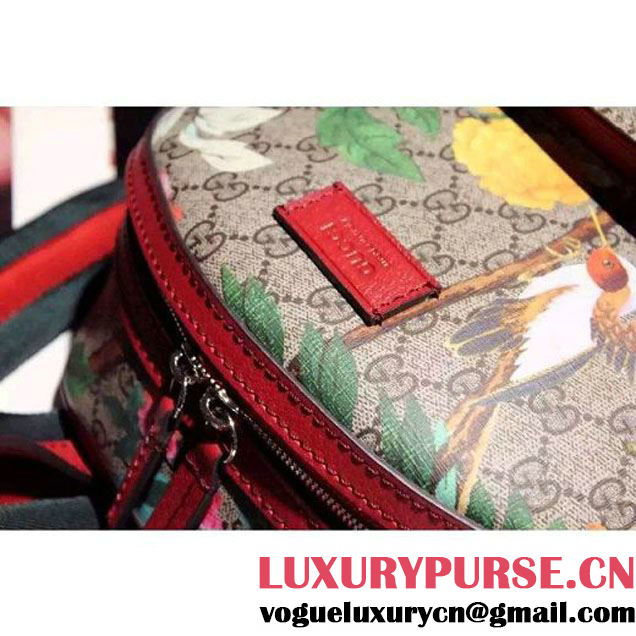 Gucci Mini Tian GG Supreme Backpack Red 2016 (SPM-6041813 )
