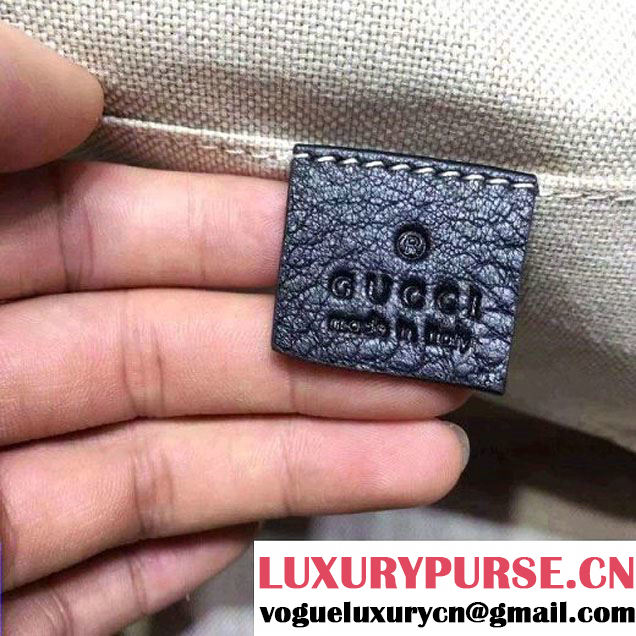 Gucci Soho Leather Chain Backpack 431570 Black 2016 (2A010-6050917 )