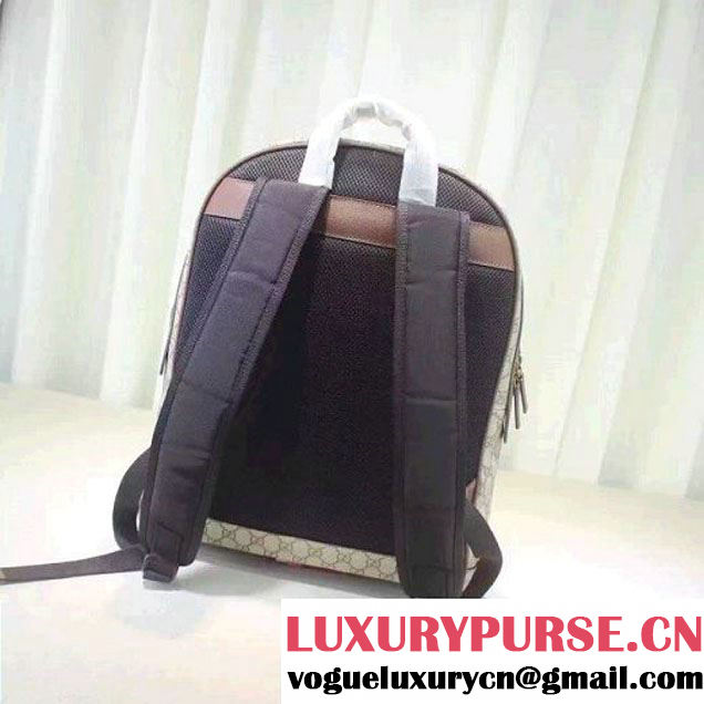 Gucci GG Supreme Canvas Embellised with Bee Backpack 2016 (XXS-6071312 )