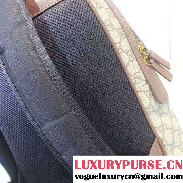 Gucci GG Supreme Canvas Embellised with Bee Backpack 2016 (XXS-6071312 )