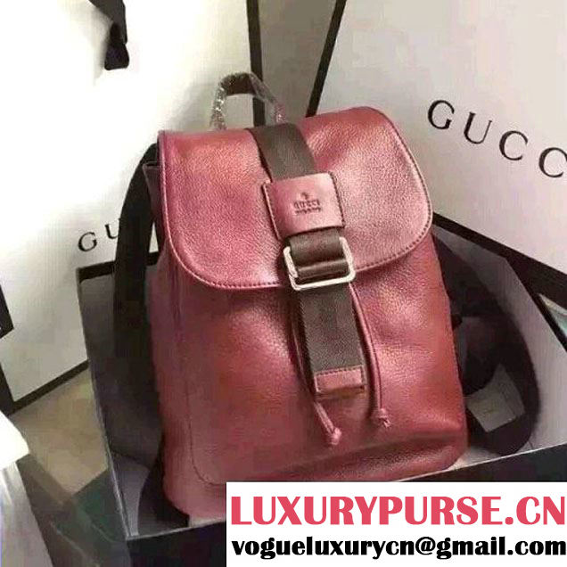 Gucci Jackie Soft Calfskin Backpack 352016 Burgundy 2016 (MH-6081112 )