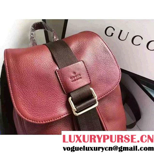 Gucci Jackie Soft Calfskin Backpack 352016 Burgundy 2016 (MH-6081112 )