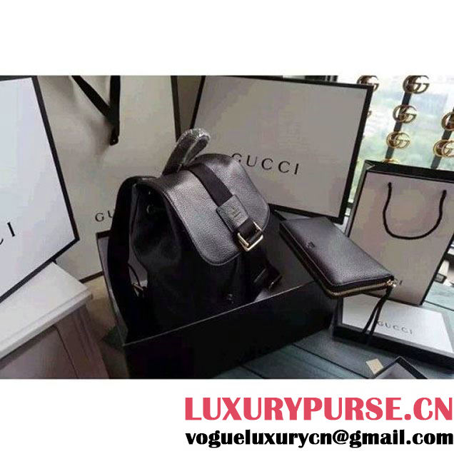 Gucci Jackie Soft Calfskin Backpack 352016 Black 2016 (MH-6081113 )