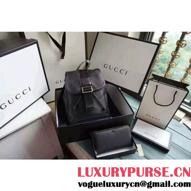 Gucci Jackie Soft Calfskin Backpack 352016 Black 2016 (MH-6081113 )