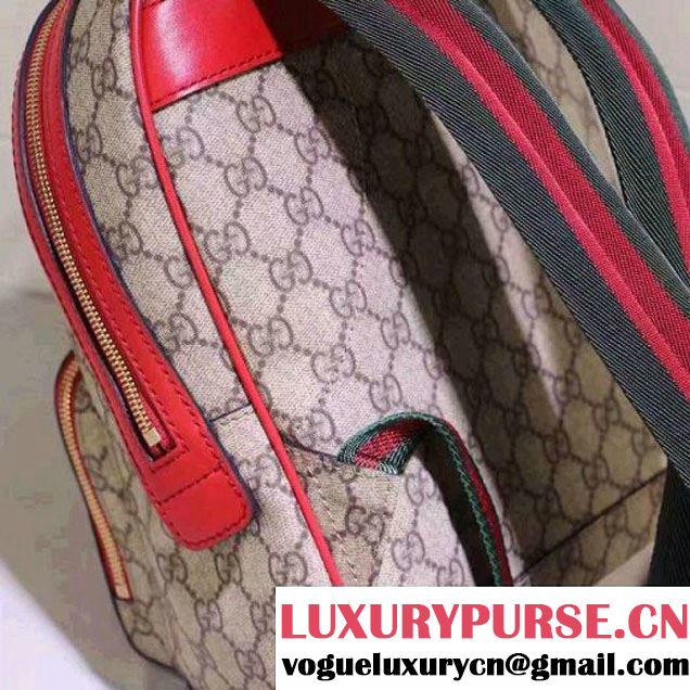 Gucci 427042 Limited Edition GG Supreme Backpack With Snake and Flower F/W 2016 (XYS-6112516 )