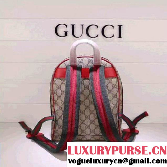 Gucci 427042 Limited Edition GG Supreme Backpack With Snake and Flower F/W 2016 (XYS-6112516 )
