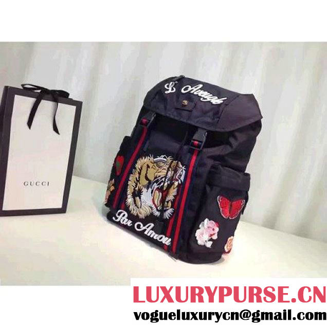 Gucci Techno Canvas Techpack With Tiger Embroidered 429037  2016 (XYS-6120104 )
