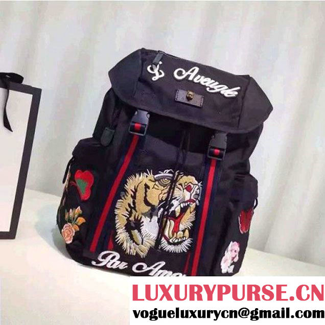Gucci Techno Canvas Techpack With Tiger Embroidered 429037  2016 (XYS-6120104 )