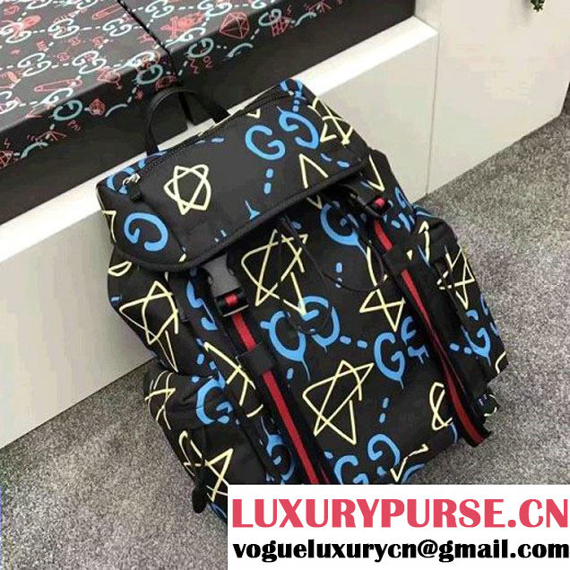 Gucci GucciGhost Canvas Techpack 429037 Black 2016 (SPM-6120105 )