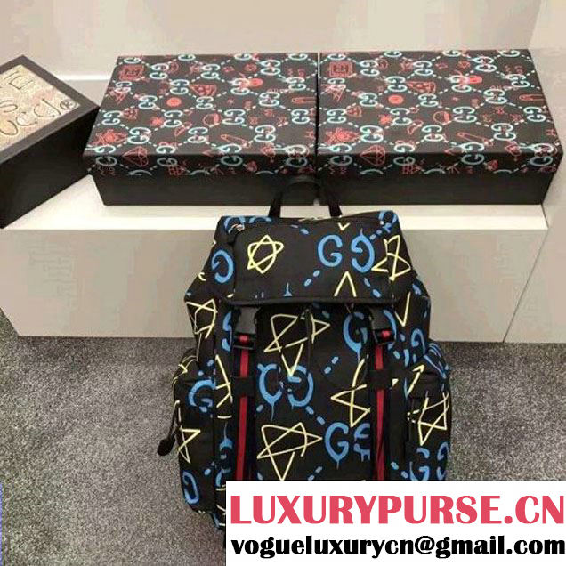 Gucci GucciGhost Canvas Techpack 429037 Black 2016 (SPM-6120105 )