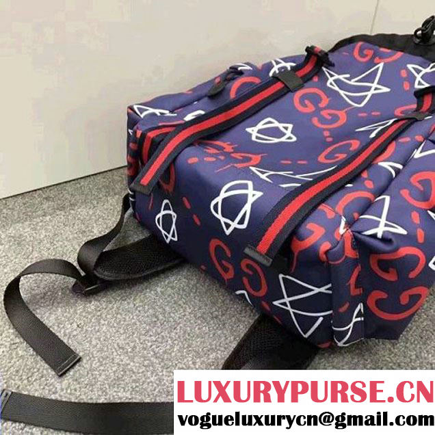 Gucci GucciGhost Canvas Techpack 429037 Blue 2016 (SPM-6120106 )
