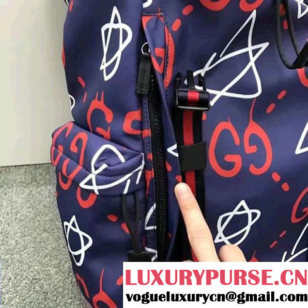 Gucci GucciGhost Canvas Techpack 429037 Blue 2016 (SPM-6120106 )