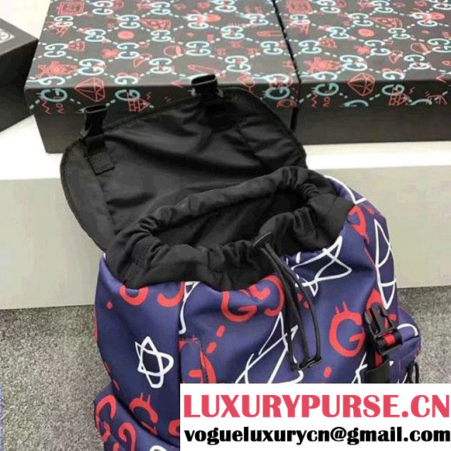 Gucci GucciGhost Canvas Techpack 429037 Blue 2016 (SPM-6120106 )