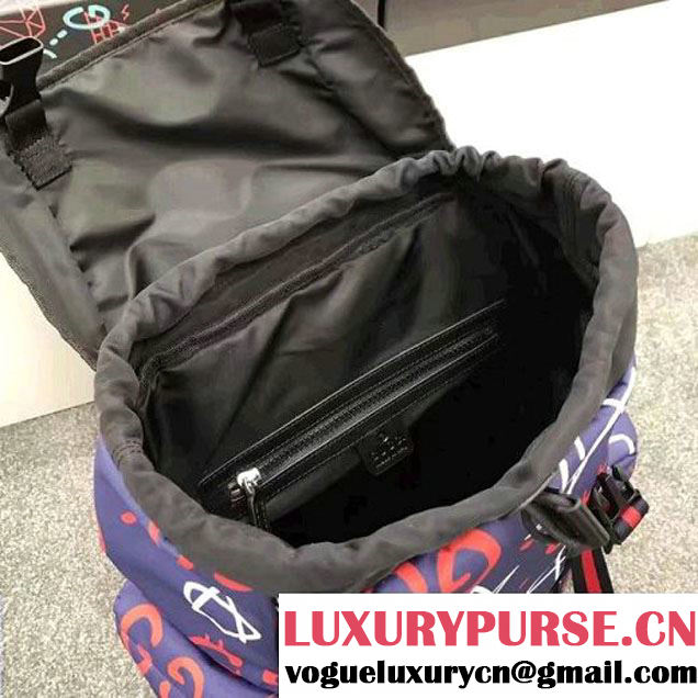 Gucci GucciGhost Canvas Techpack 429037 Blue 2016 (SPM-6120106 )