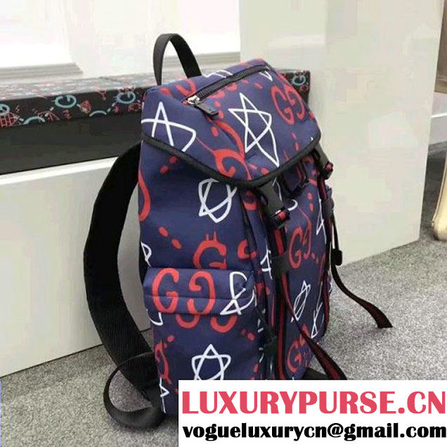 Gucci GucciGhost Canvas Techpack 429037 Blue 2016 (SPM-6120106 )