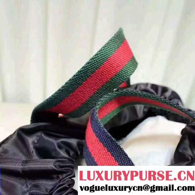 Gucci Techno Canvas Drawstring Backpack 450979 Black 2016 (XYS-6120107 )