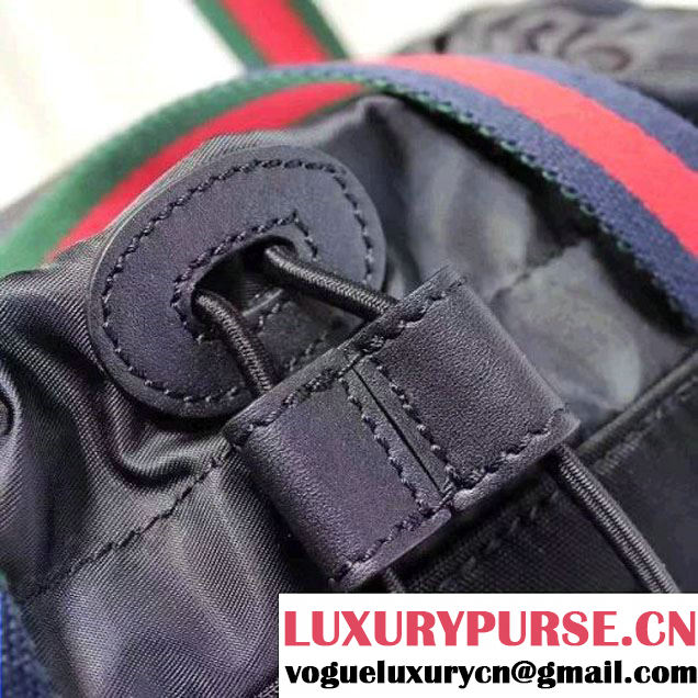 Gucci Techno Canvas Drawstring Backpack 450979 Black 2016 (XYS-6120107 )