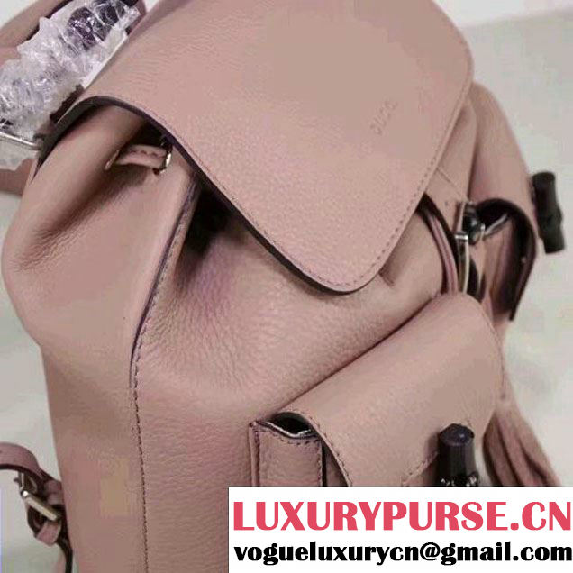 Gucci 370833 Bamboo Leather Backpack Nude (XYS-7030301 )