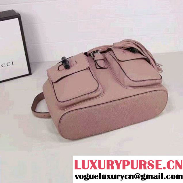 Gucci 370833 Bamboo Leather Backpack Nude (XYS-7030301 )