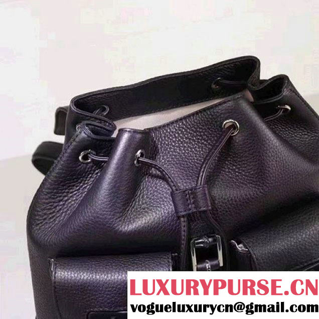 Gucci 370833 Bamboo Leather Backpack Black (XYS-7030303 )