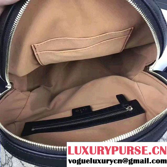 Gucci Exclusive GG Supreme Backpack With Lightling Embroidered Sequin Black 2017 (XYS-7052417 )