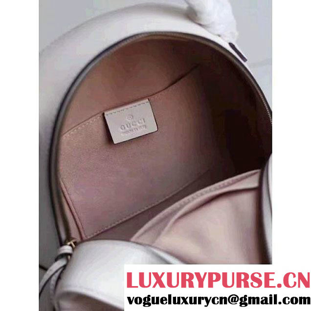 Gucci GG Marmont Quilted Leather Backpack 476671 White 2017 (MH-7060617 )