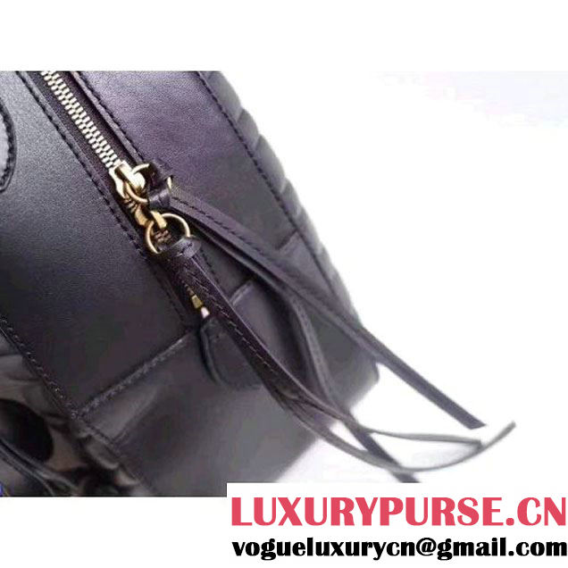Gucci GG Marmont Quilted Leather Backpack 476671 Black 2017 (MH-7060620 )