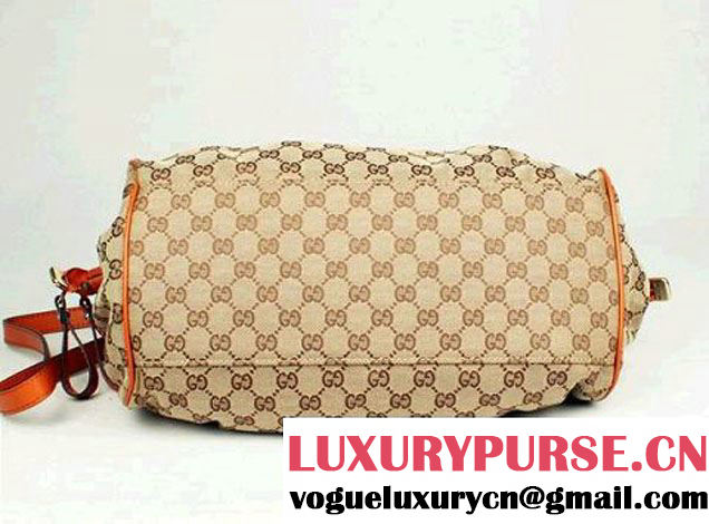 Gucci Sukey Boston Bag Canvas 223974 Orange  
