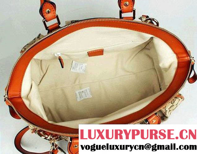 Gucci Sukey Boston Bag Canvas 223974 Orange  