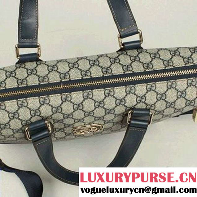 Gucci GG Fabric Boston Bag 289181 Blue  
