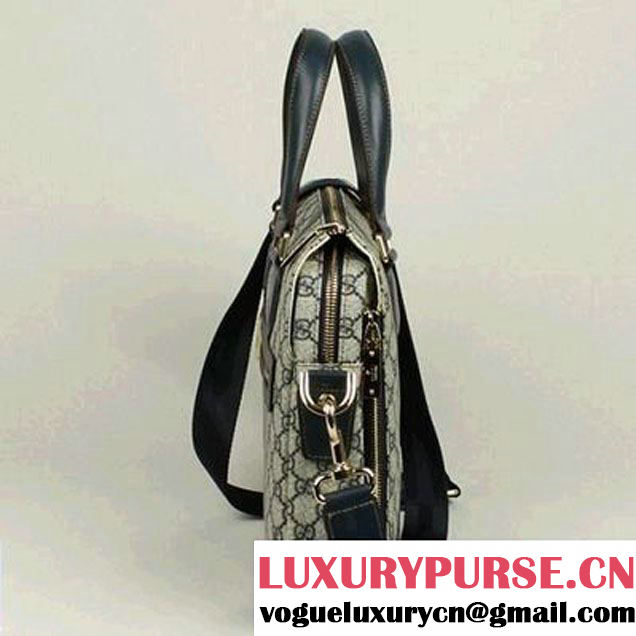 Gucci GG Fabric Boston Bag 289181 Blue  