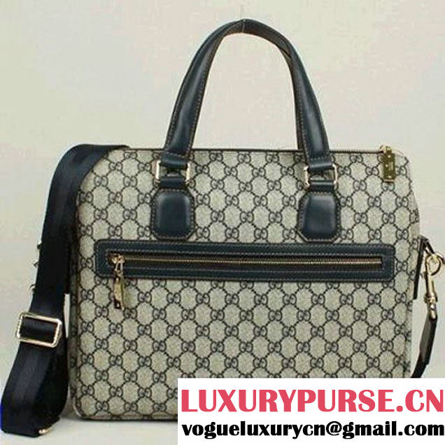 Gucci GG Fabric Boston Bag 289181 Blue  