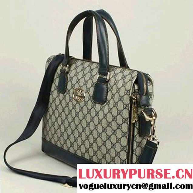 Gucci GG Fabric Boston Bag 289181 Blue  