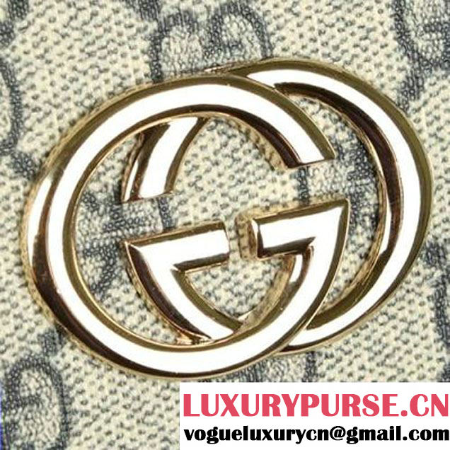 Gucci GG Fabric Boston Bag 289181 Blue  