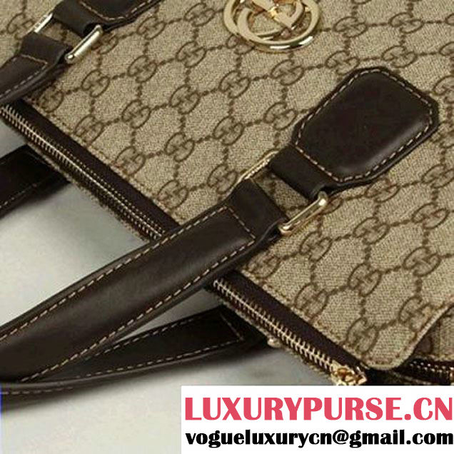 Gucci GG Fabric Boston Bag 289181 Brown  