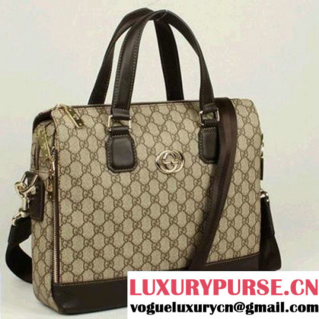 Gucci GG Fabric Boston Bag 289181 Brown  