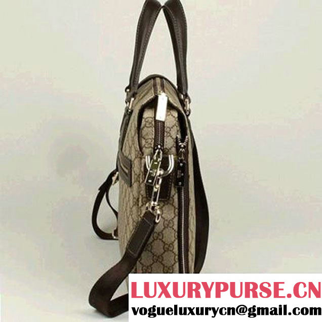 Gucci GG Fabric Boston Bag 289180 Brown  