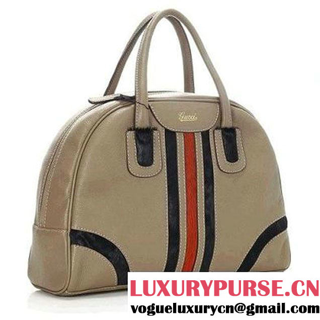 Fashion Gucci Large Boston Bag 271689 Khaki  