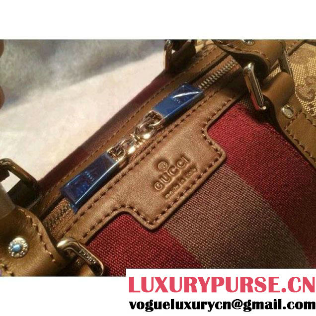 Gucci Small Vintage Web Orainal GG Canvas Boston Bag Kahki (1b77-1432 )